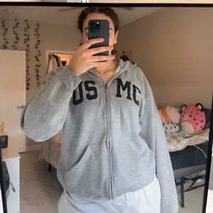 USMC zip up hoodie